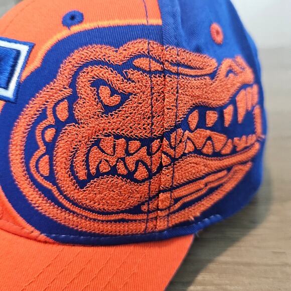 Vintage University of Florida Gators Strapback Hat Cap Orange Blue UF NCAA Retro - Picture 4 of 11